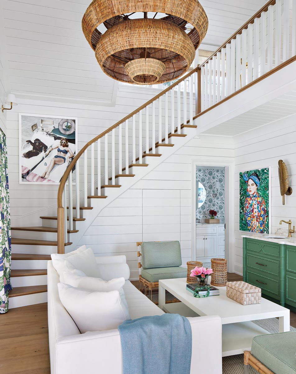 Luxury Coastal Wallpaper Installation